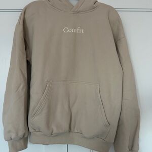 Comfrt Tan Hoodie Size M